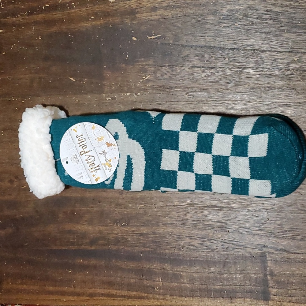 Harry Potter Slytherin sherpa lined socks